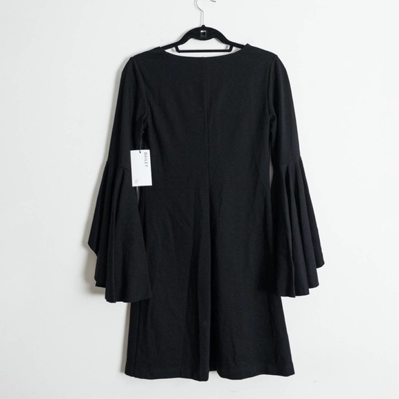 NEW Bailey Black Bell Sleeve Dress - Picture 3 of 4